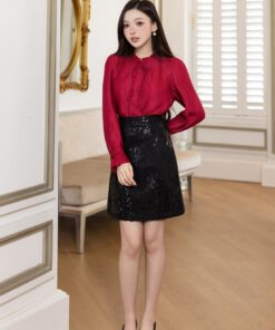 SƠ MI ĐỎ TAY BỒNG